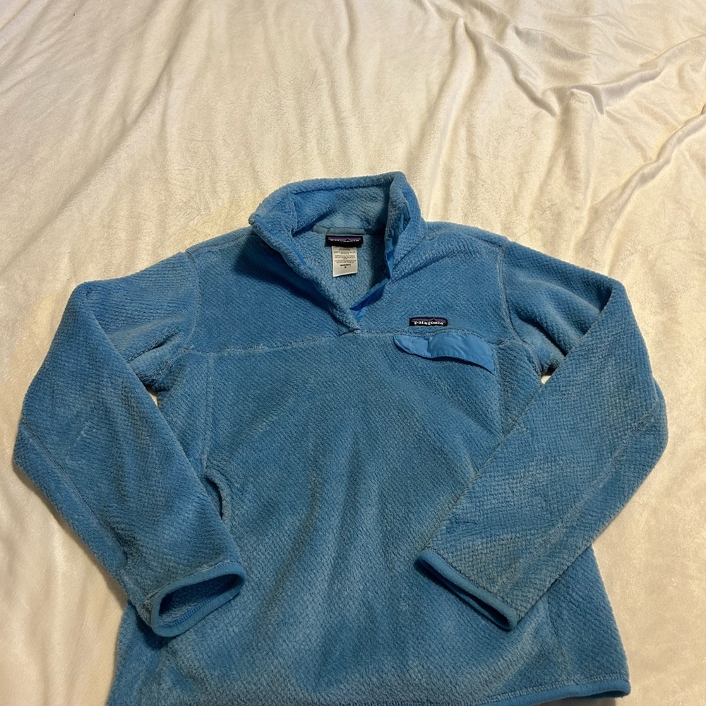 Patagonia Blue Fleece Pullover Sweater